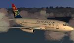 FS2004
                  Kittyhawk Boeing 737-200 South African Airways NC with the "flysaa.com"
                  logo